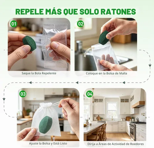 Vista 7 de Bolas repelentes de ratones, paquete de 24, repelente de roedores