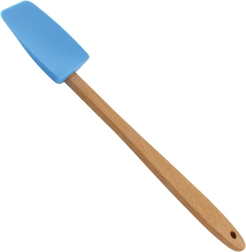 Vista 3 de R&M International Mini Cuchara/Espátula de silicona, 7.75 pulgadas, azul (paquete de 2)