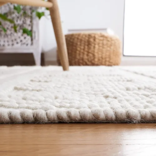 Vista 6 de SAFAVIEH Natura Collection Alfombra de pasillo, 2 pies 3 pulgadas x 9 pies, marfil y beige, lana hecha a mano, ideal para zonas de alto tráfico