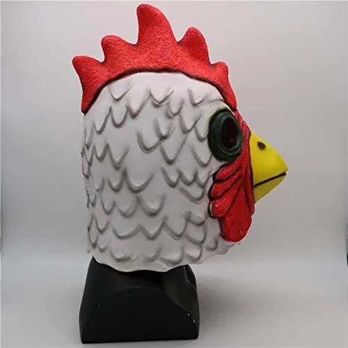 Vista 4 de Gmasking Máscara exclusiva de disfraz de pollo de dibujos animados de látex 2018