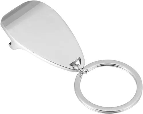 Vista 2 de UPKOCH 3 piezas de abrelatas llavero para hombres, llavero de coche para hombres, llavero de cerveza, llavero de vino de metal plateado para hombre