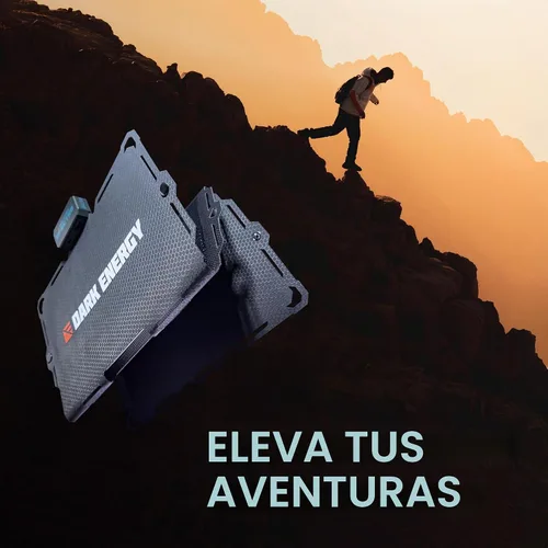 Vista 6 de Dark Energy Spectre - Panel solar plegable de 18 W Energía solar portátil carga dispositivos USB-C y USB-A Resistente a golpes e impactos