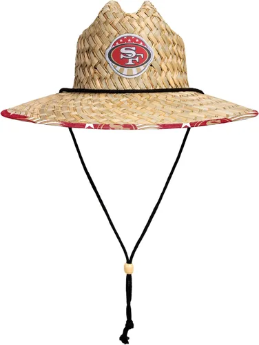 Vista 4 de FOCO - Sombrero de paja con logotipo de equipo universitario de NCAA y estampado floral para hombre Americana