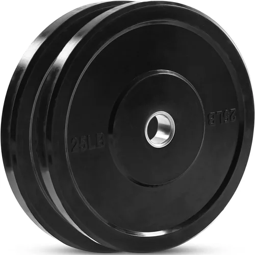 Vista 16 de JFIT Olympic 2 Inch Grip Plates and Bumper Plates for Barbell - Single Weights or Sets of 2 (Muliple Weights)