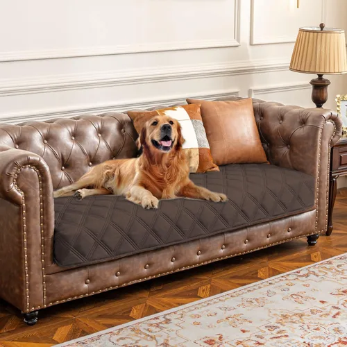 Vista 52 de Ameritex Funda impermeable para cama de perro, manta para mascotas con parte trasera antideslizante para muebles, cama, sofá
