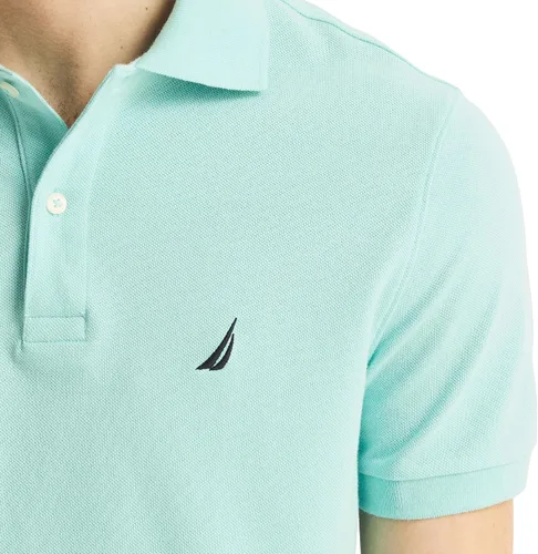 Vista 13 de Nautica playera polo clásica de mangas cortas, color sólido, para hombre