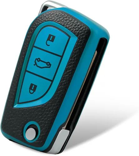 Vista 23 de Compatible con funda para llavero Toyota con patrón dorado, TPU suave, protección de 360 grados, para llave inteligente Fortuner Tundra Camry RAV4