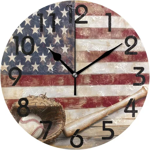 Vista 11 de Spring Hummingbird - Reloj de pared redondo con estampado de flores, 9.5 pulgadas, funciona con pilas, reloj de escritorio analógico silencioso