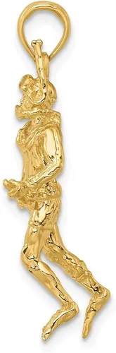 Vista 2 de Jewels By Lux 14K Yellow Gold 3D Scuba Diver Pendant