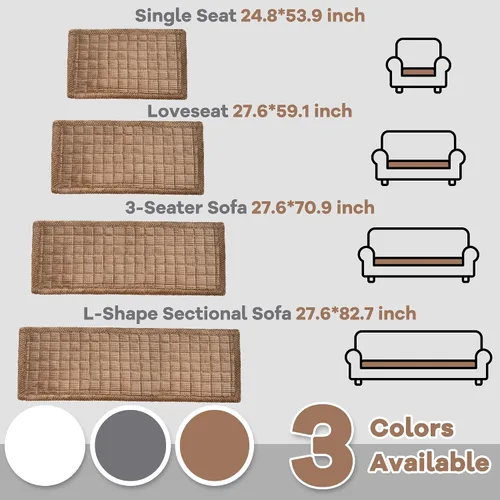 Vista 5 de Funda protectora para sofá de perro lavable, manta para cama de perro antideslizante lavable a máquina, manta grande para perros, fundas para sofás