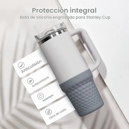 Vista 2 de Funda de Silicona para Stanley, Protector de Base de Vaso, Accesorios para Stanley Quencher H2.0 FlowState Tumbler 40oz / Adventure Quencher Tumbler