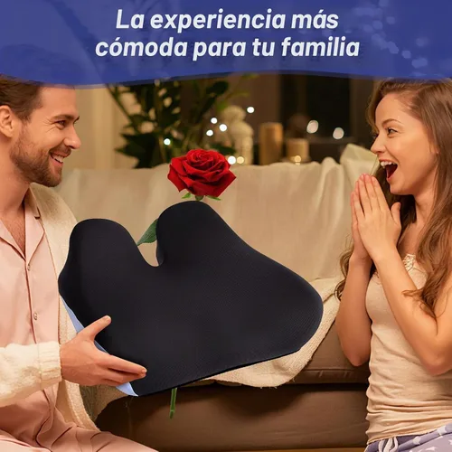 Vista 7 de Cojín de asiento extra grande para aliviar el dolor de coxis, cojín ergonómico para silla de oficina, cojín de espuma viscoelástica para coxis
