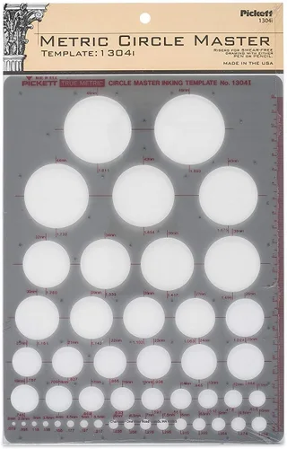 Vista 6 de Pickett plantilla 10 para tuercas y cabezas hexagonales isométricas.