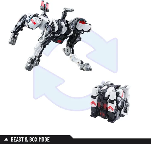 Vista 3 de 52TOYS Beastbox BB-51C Jawliet - Figura de acción de juguete de deformación, juguetes de conversión en mecha y cubo, regalo perfecto de fiesta