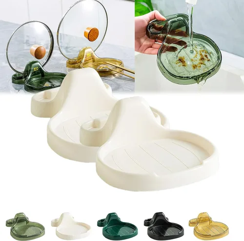 Vista 13 de Espátula de cocina multifunción, soporte para espátula de cocina multifuncional, soporte para cucharas con soporte para tapa, espátula de cocina