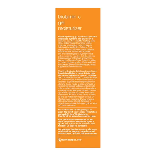 Vista 4 de Dermalogica Biolumin-C Gel Hidratante, 1.7 Fl Oz Ácido hialurónico, vitamina C, aumenta la luminosidad, ilumina e hidratación sin
