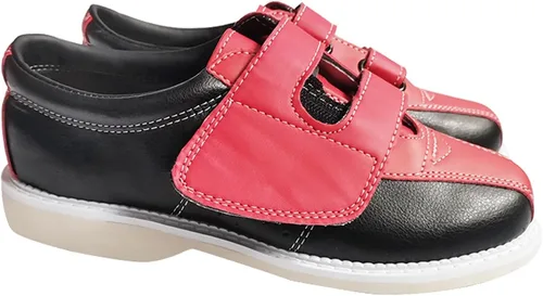 Vista 3 de DHAEY Zapatos de bolos para hombre y mujer, ligeros, transpirables, antideslizantes, para interiores, zapatos deportivos de bolos unisex para adultos