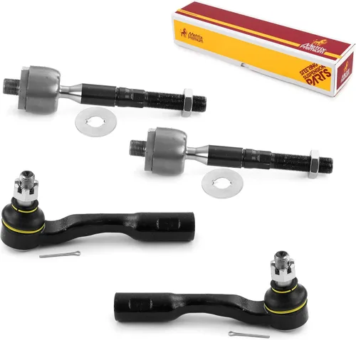 Vista 128 de Metrix Premium Chassis Parts - Kit de 4 piezas de extremos de barra de acoplamiento frontal exterior e interior compatible con Nissan Pathfinder