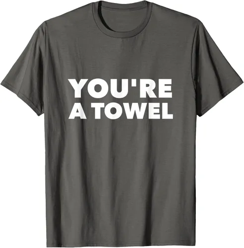 Vista 28 de Eres un toalla Funny camisa, mujer XL, Negro