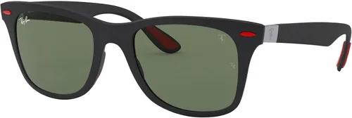 Vista 2 de Ray-Ban RB4195mf Scuderia Ferrari Collection - Lentes de sol cuadrados de corte bajo
