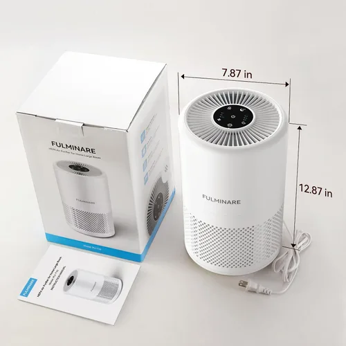 Vista 9 de FULMINARE Purificadores de aire para dormitorio del hogar, 1095 pies cuadrados, cobertura HEPA purificador de aire para habitaciones grandes