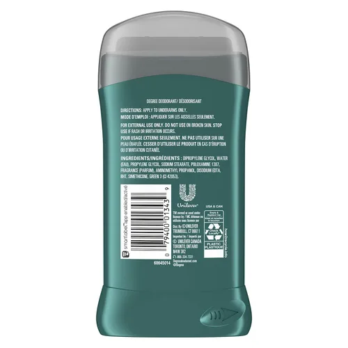 Vista 2 de DEGREE MENS DEO - Desodorante fresco para hombre, Arctic Edge, 3 onzas