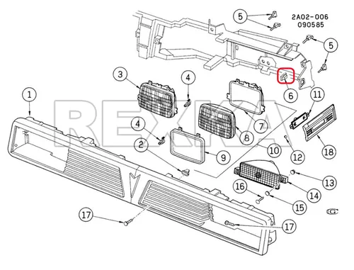 Vista 6 de Rexka 10 piezas de bisel de faro de nylon, tuercas de tornillo de parrilla #8 o #10 Tamaño de tornillo Compatible con GM 3919773 Chevy Buick