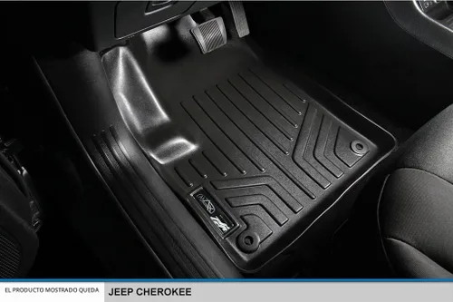 Vista 2 de SMARTLINER Juego de alfombrillas de piso y revestimiento de carga personalizadas para Jeep Cherokee 2014-2023