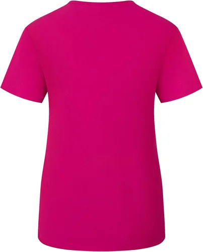 Vista 2 de Minty Mint Camiseta médica con cuello en V, cómoda, de fácil ajuste, ligera, duradera, suave, elástica, estampada, para mujer, Rosado