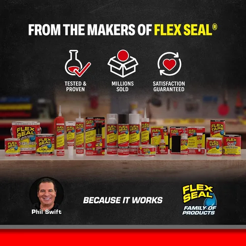 Vista 7 de Líquido de sellado Flex Seal grande, 16 oz, negro, LFSBLKR16