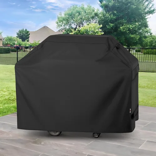 Vista 8 de Cubierta Unicook para parrilla de gas, impermeable, resistente, cubierta para barbacoa de 55 pulgadas, material desteñido especial y resistente a