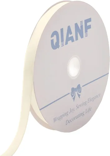 Vista 70 de QIANF Cinta de terciopelo, de 1-1/2 pulgada, carrete de 25 yardas (blanco)