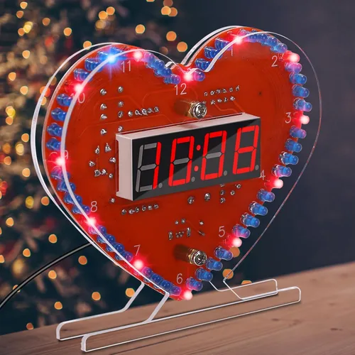 Vista 13 de MiOYOOW Kits de reloj digital de 4 dígitos con PCB, kit de proyecto de soldadura de reloj de alarma DIY para aprender soldadura electrónica