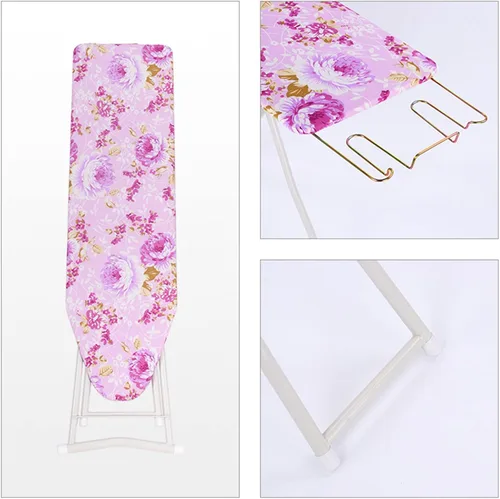 Vista 5 de Tabla de planchar de tamaño completo, tabla de planchar plegable con soporte para plancha, altura ajustable, ropa extra ancha, tablas de planchar