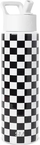 Vista 29 de Simple Modern botella de agua con tapa con pajita, termo de acero inoxidable con aislamiento al vacío, reutilizable, sin BPA, sin fugas