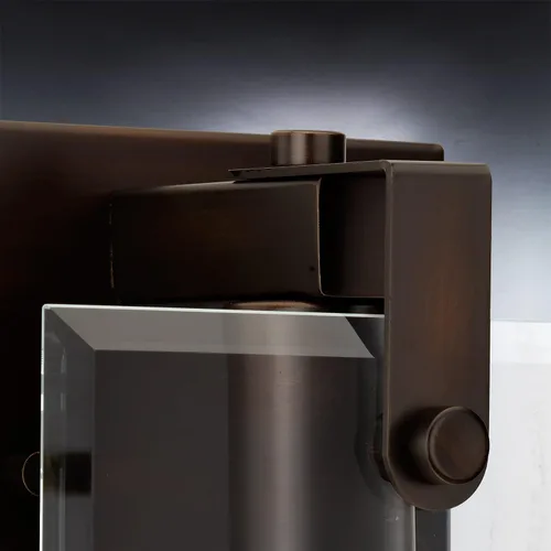 Vista 4 de Urban Ambiance UHP2454 - Lámpara de tocador de baño moderna de lujo, tamaño pequeño: 8.38 pulgadas de alto x 7 pulgadas de ancho, con elementos