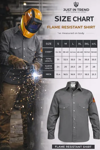 Vista 7 de Camisa resistente a llamas FR para soldadura - 100% C - 9 onzas