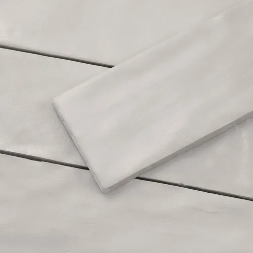 Vista 5 de Azulejo de cerámica gris de 2.5 x 8 pulgadas para panel de cocina, baño o pared (muestra de 5 x 4 pulgadas)