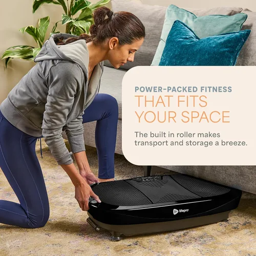 Vista 8 de Lifepro Rumblex Max 4D Vibration Plate Exercise Machine with 99 Speeds 3 Motors, 500 lb Capacity, 16 Presets, Resistance & Mini Bands — Vibration