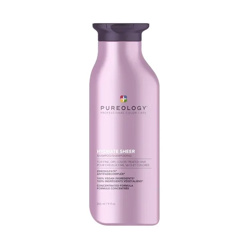 Vista 10 de Pureology Hydrate Sheer Shampoo - Champú hidratante ligero para cabello fino o seco tratado con color, sin silicona y vegano