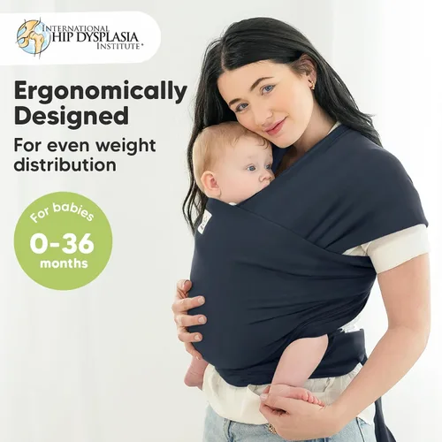 Vista 2 de KeaBabies Portabebés y organizador de pañales KeaBabies – Todo en 1 Original transpirable Baby Sling, organizador de bebé para guardería, ligero