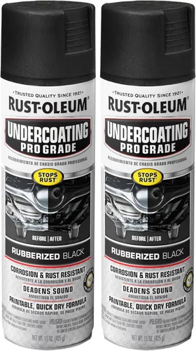 Vista 13 de Aerosol de pintura básica automático de 15 onzas Rust-Oleum 248656, negro profesional Prevención de óxido y corrosión, revestimiento automotriz