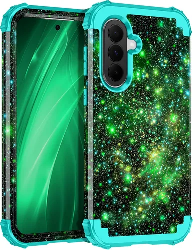 Vista 81 de Miqala Funda para Galaxy A14 5G, que brilla en la oscuridad, tres capas, resistente, a prueba de golpes, protección completa, parachoques
