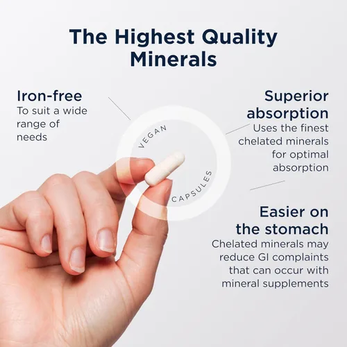 Vista 2 de Designs for Health Complejo mineral completo, suplemento esencial + oligominerales con malato de magnesio, cromo, zinc y más, mezcla de minerales