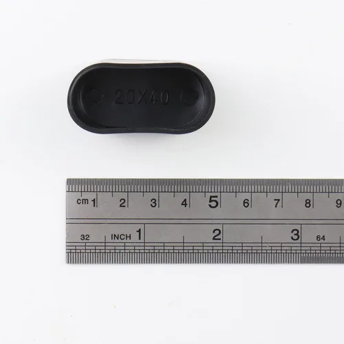 Vista 8 de Semetall Tapas ovaladas para patas de silla, 1.6 x 0.7 pulgadas, color Negro