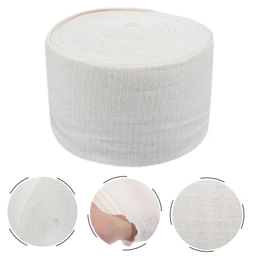Vista 3 de Calcetines de algodón de punto tubular elástico de yeso rollo de soporte de algodón Stockinette pierna brazo lesión fácil de usar para muñeca, mano