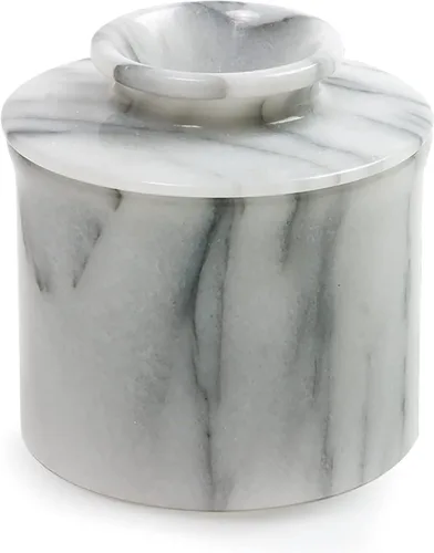Vista 11 de Mantequillera Norpro de mármol, color blanco, talla única , Blanco crudo