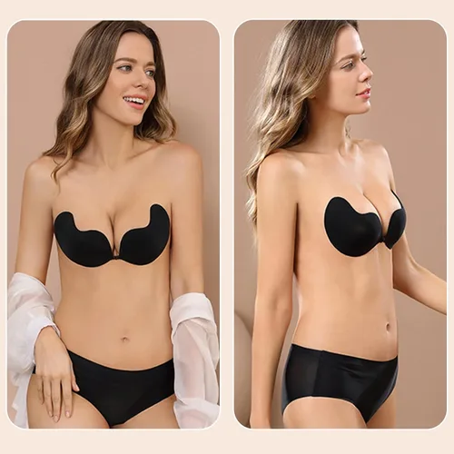 Vista 6 de Actualización 2023 Sujetador adhesivo Push Up Sujetador reutilizable Adhesivo Sujetador Invisible Lift Petals Stick on Bra para mujer