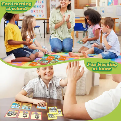 Vista 5 de Kasfalci Tarjetas de secuenciación, juego de secuencia para niños, materiales de terapia del habla para autismo, mejorar la narración de historias