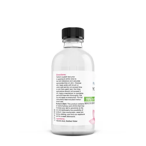 Vista 3 de Planet Eden Kit de exfoliación química de 70% ácido glicólico + neutralizador orgánico de exfoliación botánica y crema de recuperación antioxidante